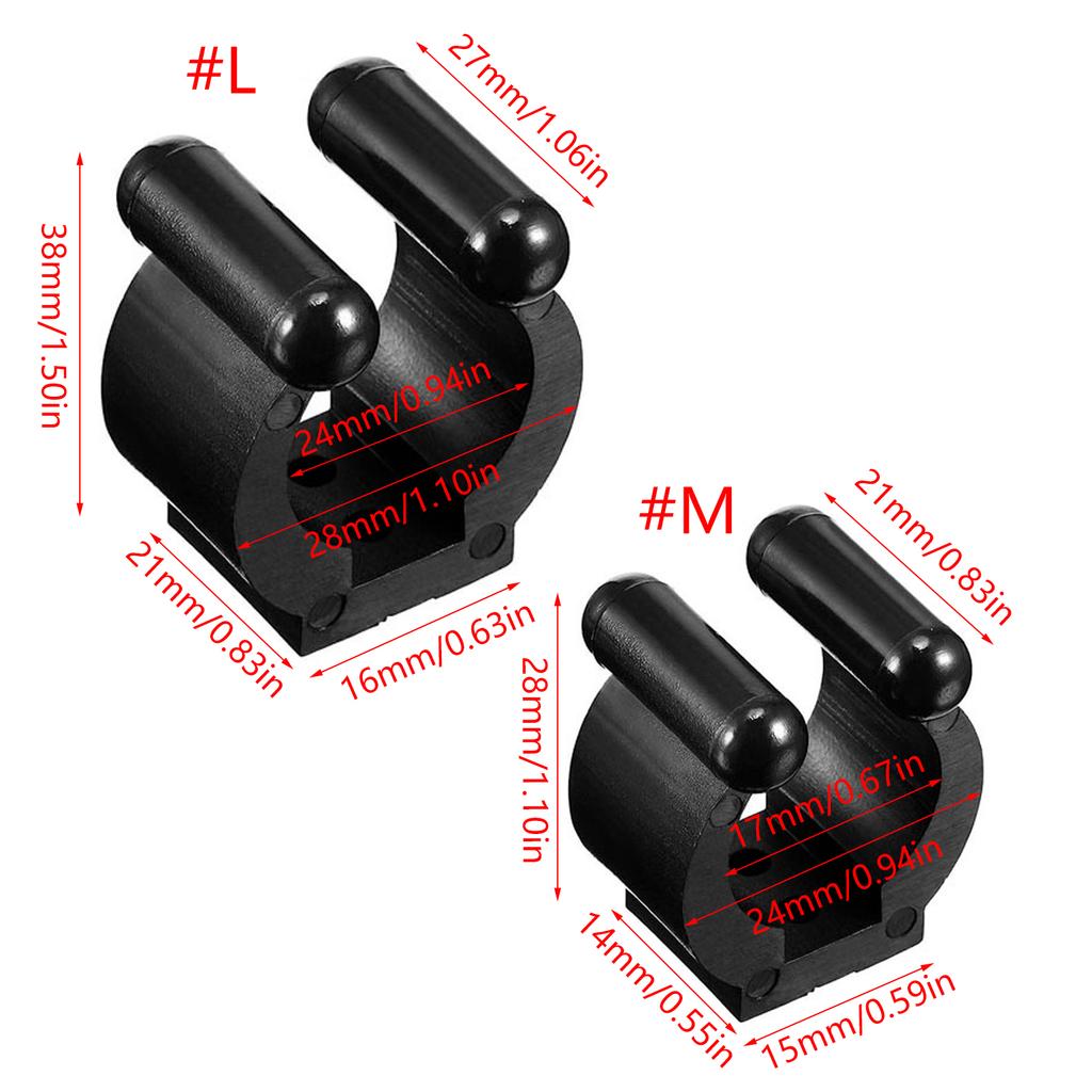 40Pc Wall Mount Fishing Rod Rack Holder Billiards Snooker Cue Locating Clip Holder Storage Organizer Fishing Pole Clips