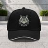 1pc Adjustable Duckbill Baseball Cap With Cat Print Lightweight Suitable For Outdoor Sports Cycling Music Festivals Gifts