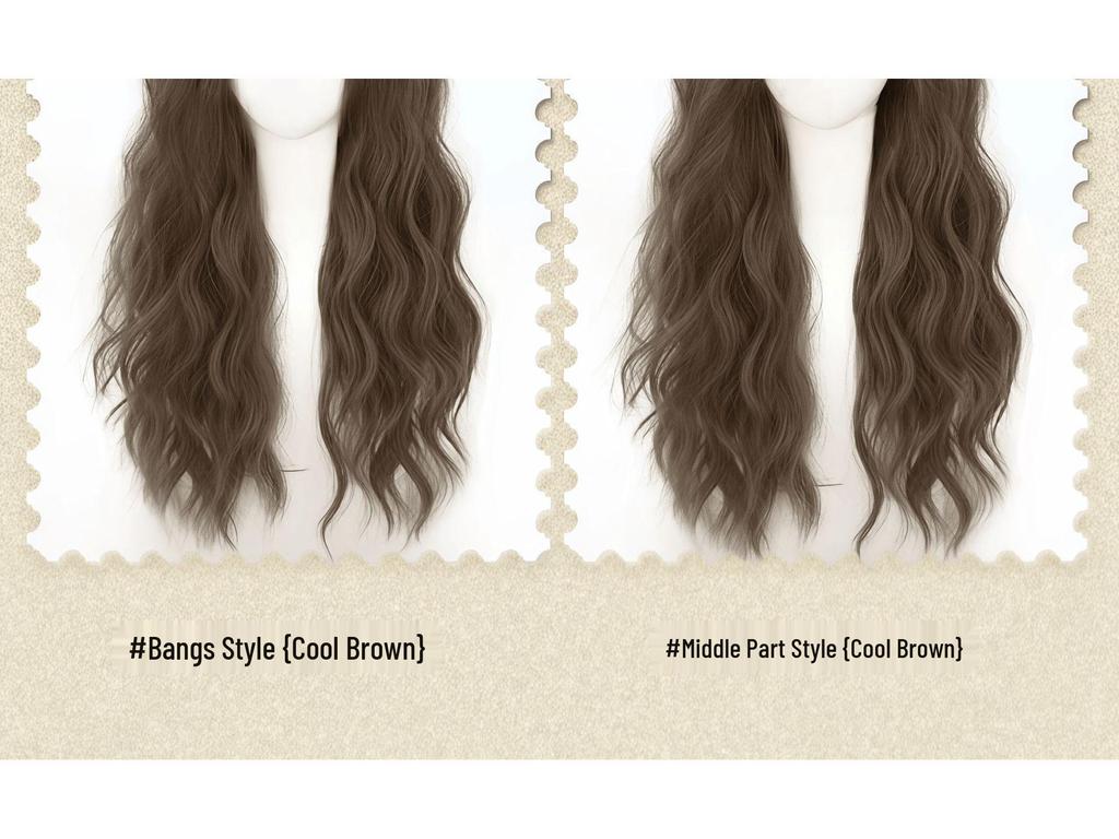 Women's Youthful Egg Curl Long Curly Wig - Natural, Fluffy, Medium Length