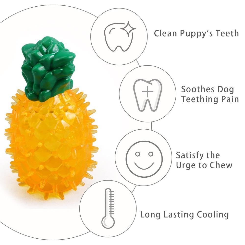 Dog Cooling Chew Toys Frozen Teething Toy for Puppies Summer Interactive Squeaky Toys Small and Medium Pet Treat Training Tools