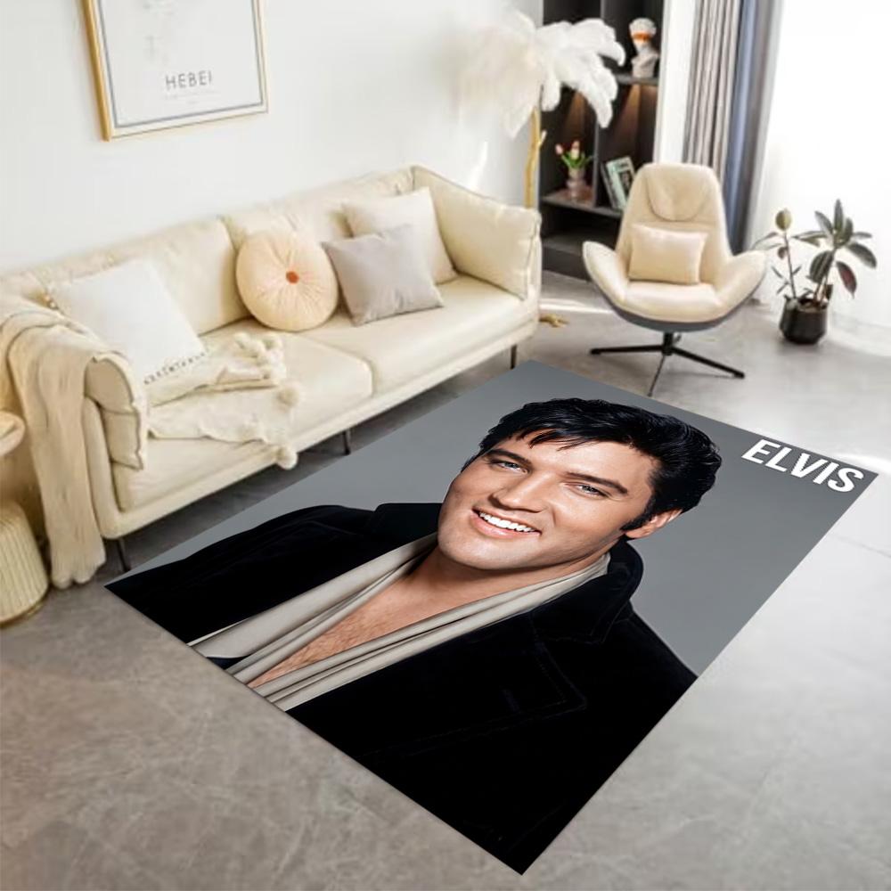 Elvis: Rock Legend Floor Mat Design for Bedrooms Balcony Entryway Decorate room Anti-slip Rug Anime Office Decor Best for Christmas