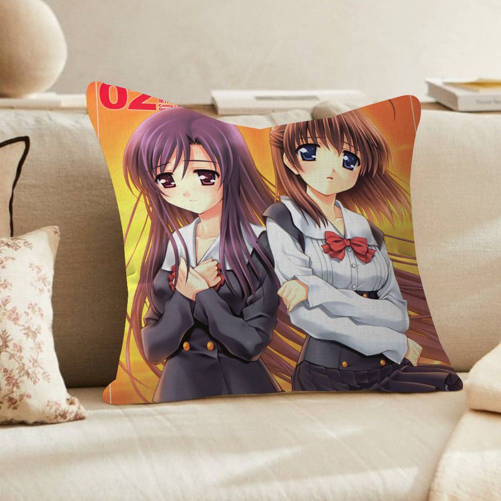 

Anime SSchool Days Katsura Kotonoha Maple Design Cushion Cover Happy Autumn Harvest decor Holiday Decorati Pillow Cover 30x30 cm