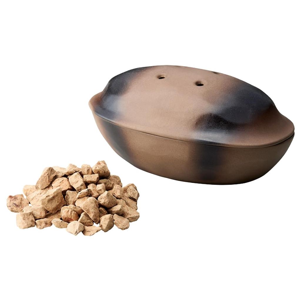 Sento Senga Pottery Sweet Potato Pot Ceramic Banko Microwave Made in Microwave-safe Stone-baked (with Stone) - Ware, Only, Japan, 01-14