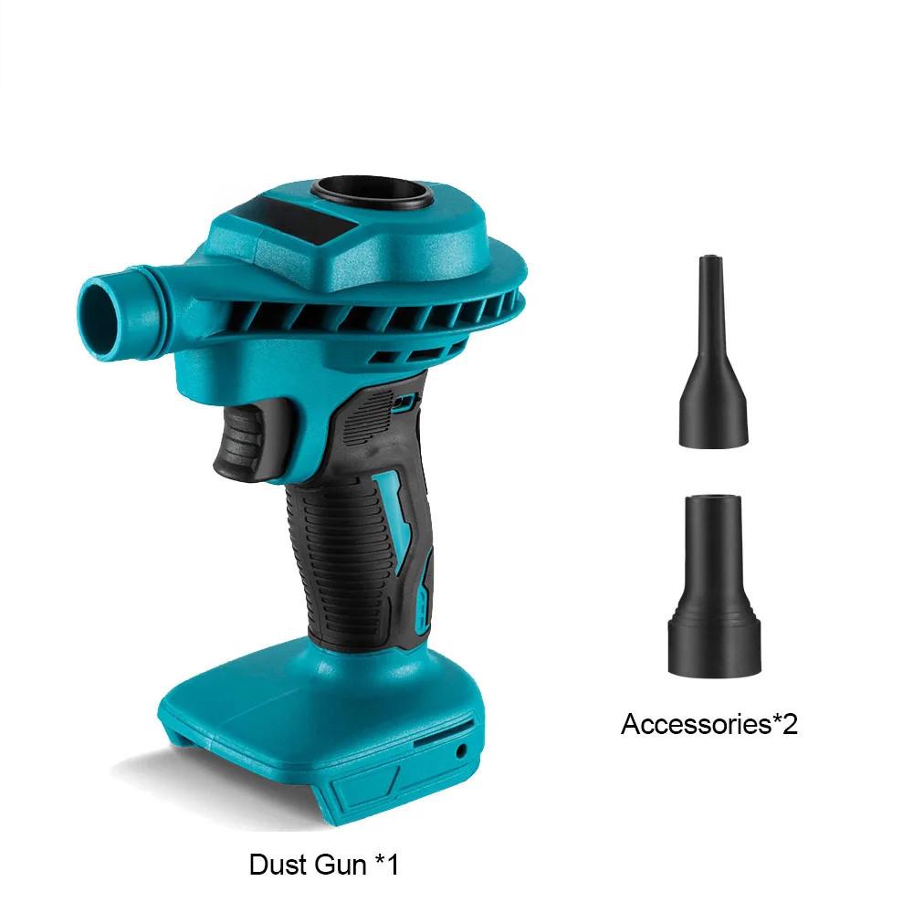 500W 2 IN 1 Cordless Air Dust Machine Dual Use Vacuum Clean Inflator Computer Dust Removal Suction Power Tool