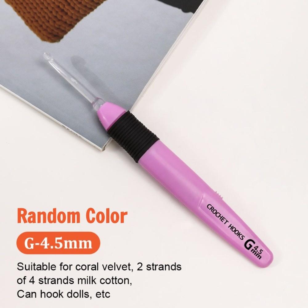 Random Color 2.5-6.5mm Crochet Hook Luminous Knitting Tool  Household