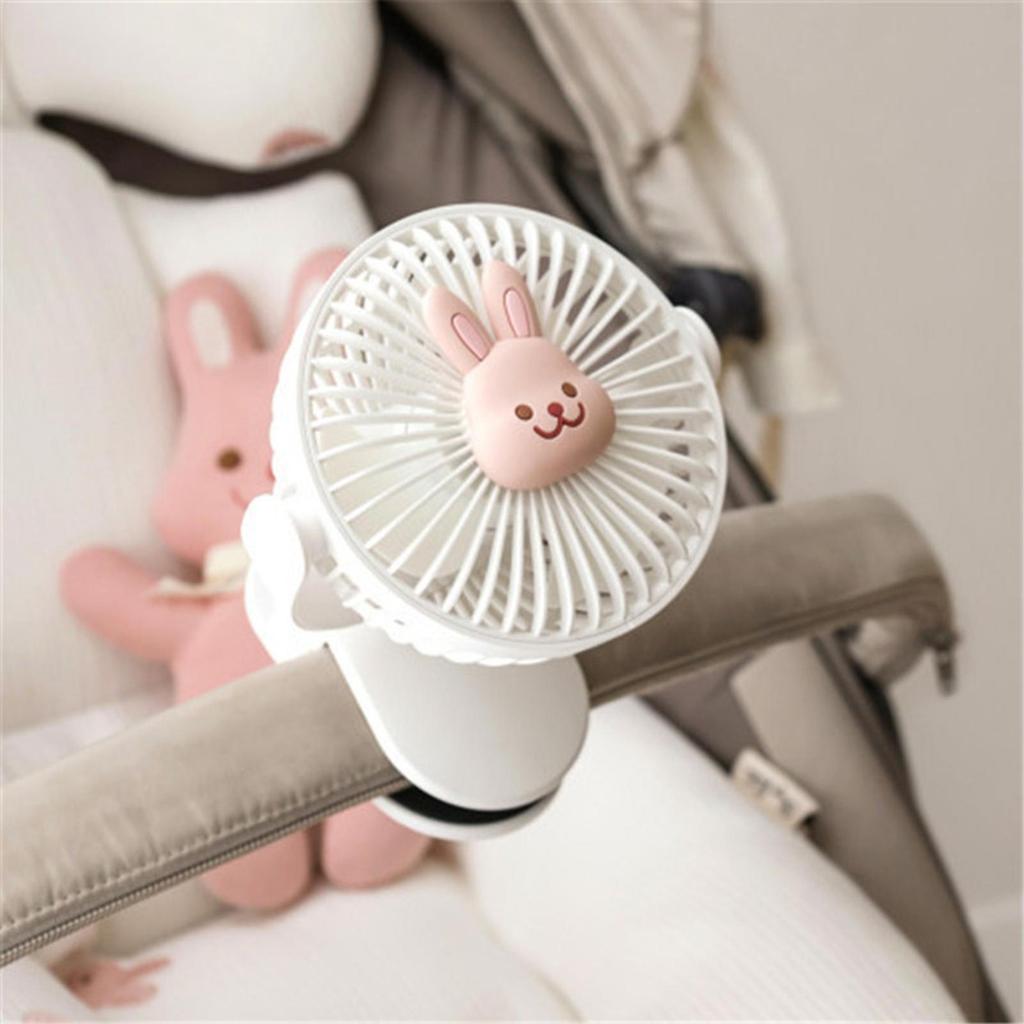 Portable Clip Fan 3 Speeds Portable Stroller Fan Small Desk Fan Tabletop Fan Personal Cooling Fan for Car Bed Home Camping Dorm