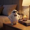 Cute Cool Sheep Figurine 3D Printed Small Lamb with Sunglasses And Bow Necktie Novelty Animal Sculpture for Home Office Desk Decor