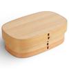 J-kitchens Bentwood Bento Box, Women's, Wooden, Single Tier, Natural, Square, Small, 16.5 X 10.5 X 5.9 Cm, 600 Ml, WABI-369346