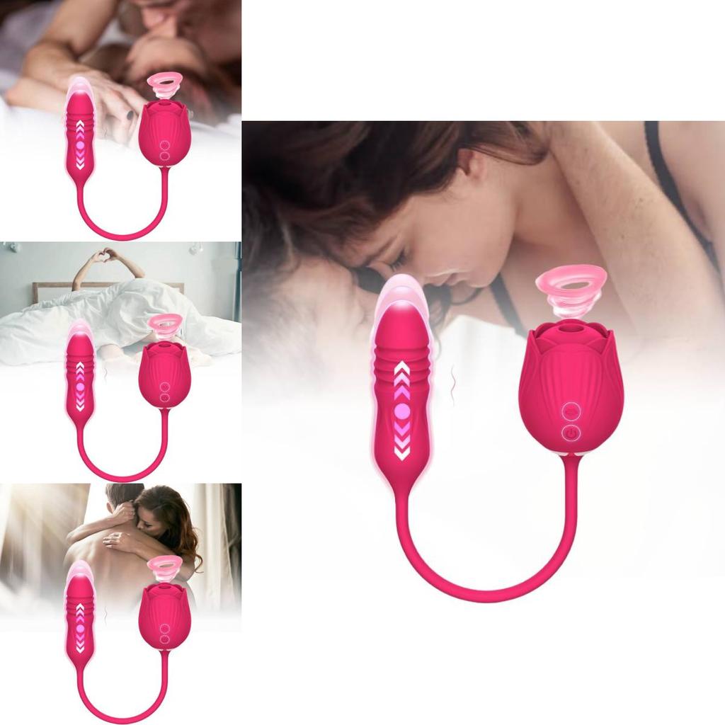 Sensual Dual-head Rose Massager For Women Eco-friendly Silicone Adult Toy