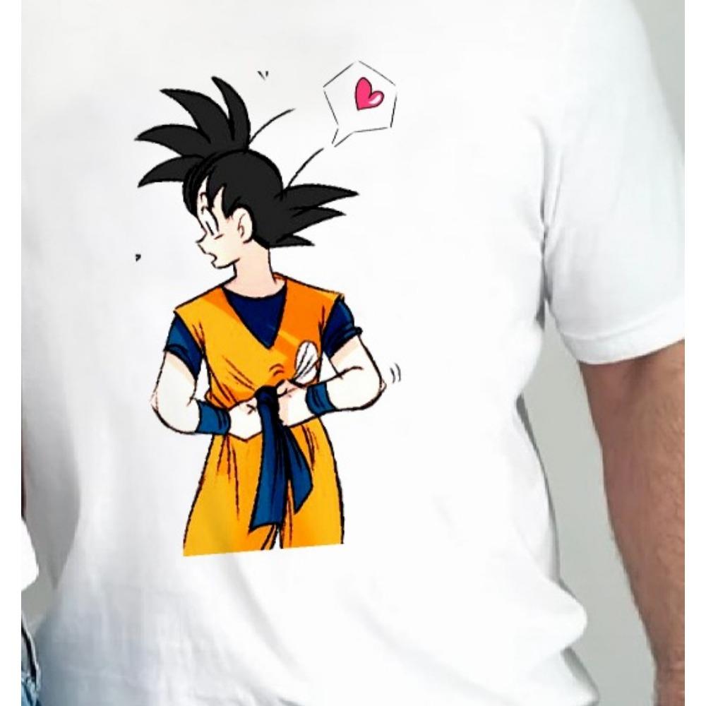 White Dragon Ball Print Summer Men's and Women's T-shirts Parents and Children's Top 2000 Style Original Street Fashion Trend