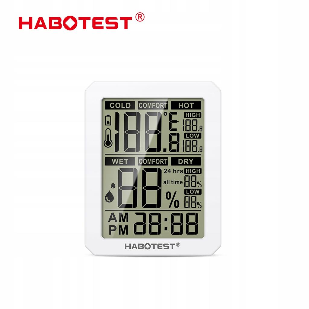Thermo-Hygrometer Temperature Humidity Measurement Easy To Read Large Screen Habotest