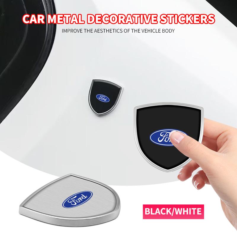 1/2Pcs Metal Car Emblem Body Trunk Decoration Sticker For Ford Focus Edge mk2 MK3 Mondeo MK4 Fiesta Ecosport Kuga ST Accessories