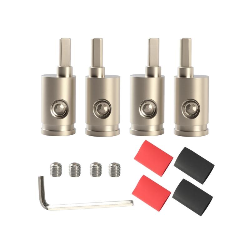 2Pair Car Audios Wire Terminals Highly Power Coppers Connectors for Stereos Systems Vibration Resistant