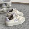 Thick-soled heightening little white shoes women's 2025 spring and summer new retro soft baseplate shoes casual versatile sports moral training shoes