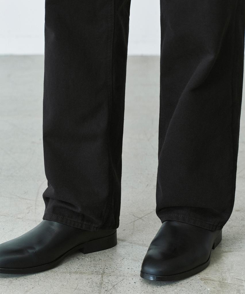 Beulaendideu 1730 Soft Black Jeans [Wide Straight]