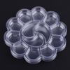 10 Pcs Disposable Gouache Oil Painting Palette Plum Blossom Shape Painting Art Palette Washable Watercolor Paint Palette