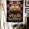 Name Custom 1.FC Nürnberg Logo Wall Tapestry Aesthetic Wall Hanging Printed Fabric Blanket Decorative Tapestries for Bedroom Living Room Home Decor