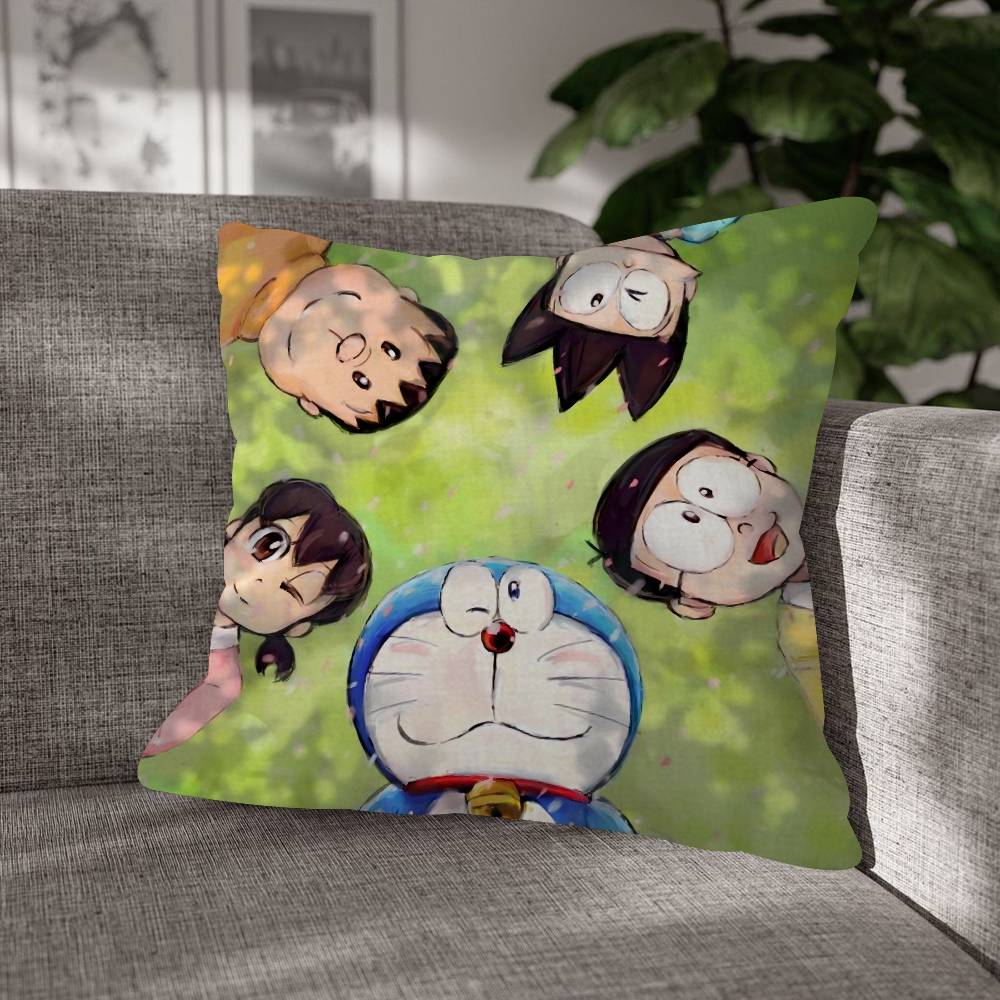 Doraemon Blue Cat Children Fashion Decorative Pillowcase Throw Cover Pillow Case Cushion For Living Room Square Home Decor