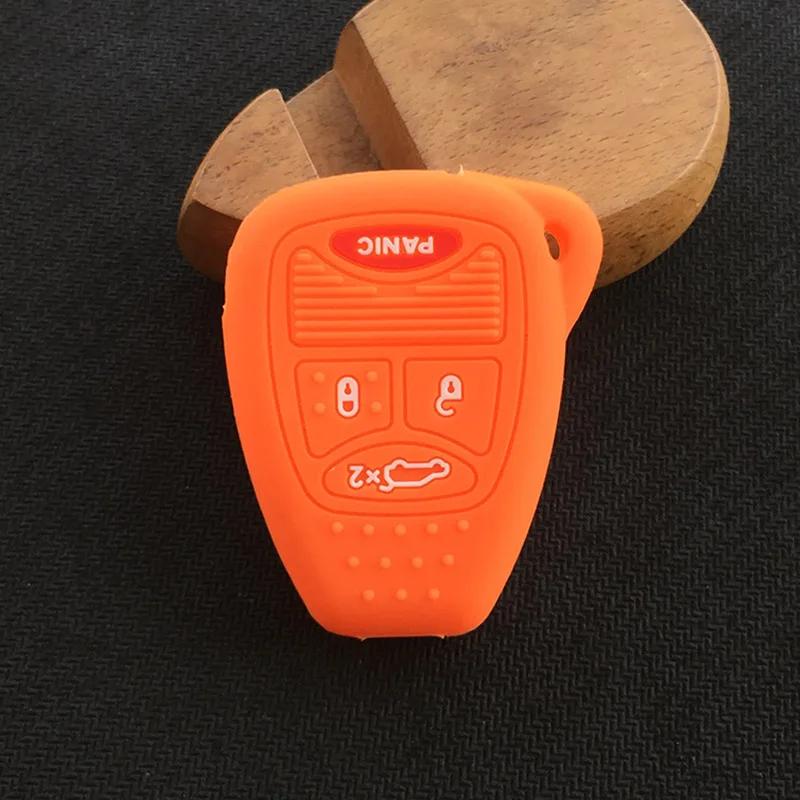 4 Buttons Silicone Flip Remote Key Case Shell For Dodge for Jeep Commander Grand Cherokee Chrysler Aspen 300 Fob Key