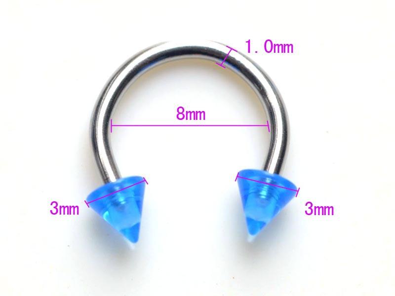 Acrylic Stainless Steel Eyebrow Navel Belly Lip Nose Tongue Rings Body Piercing Jewelry Bar Ring 105pcs/set