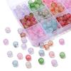 30Pcs Crystal Glass Beads Sprinkled Abacus Loose Spacer Beads for DIY Necklace Bracelet Jewelry Making