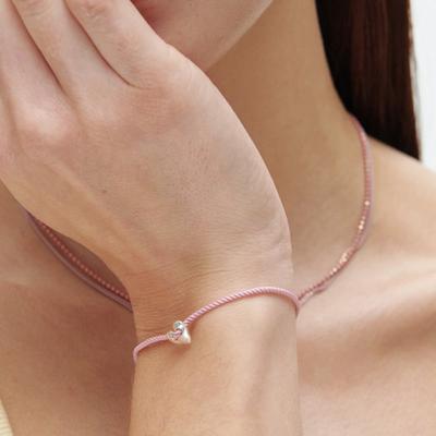MATIAS Heart String Bracelet (Pink)