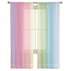 Candy Rainbow Stripes Sheer Voile Vorhänge für Wohnzimmer Bedruckter Tüll Fenstervorhang Luxus Home Balkon Dekor Vorhänge