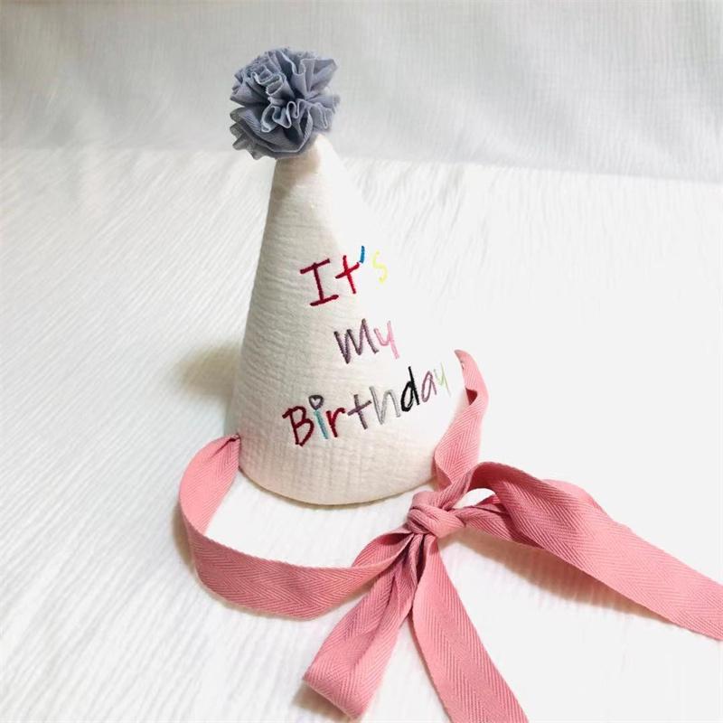 Korean-style Instagram Baby Birthday Hat Theme Party First Birthday Decoration Pointed Hat Photo Props