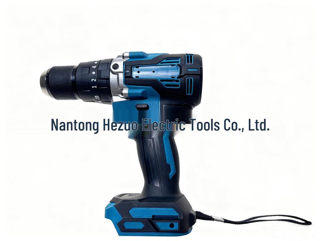 Brushless Lithium Battery Multi-functional Electric Drill & Screwdriver with Pistol Grip and Three-speed Impact Mode