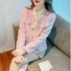 Temperament Damen Rosa Kleine Duft Jacke frauen Frühling und Herbst Kleidung Kleine High-end Tweed Französisch Kurze Top
