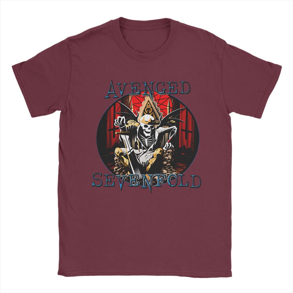 Unisexs TShirts Avenged Sevenfold Band Funny 100 Cotton Tee Shirt Short Sleeve T Shirts O Neck Clothes Printed