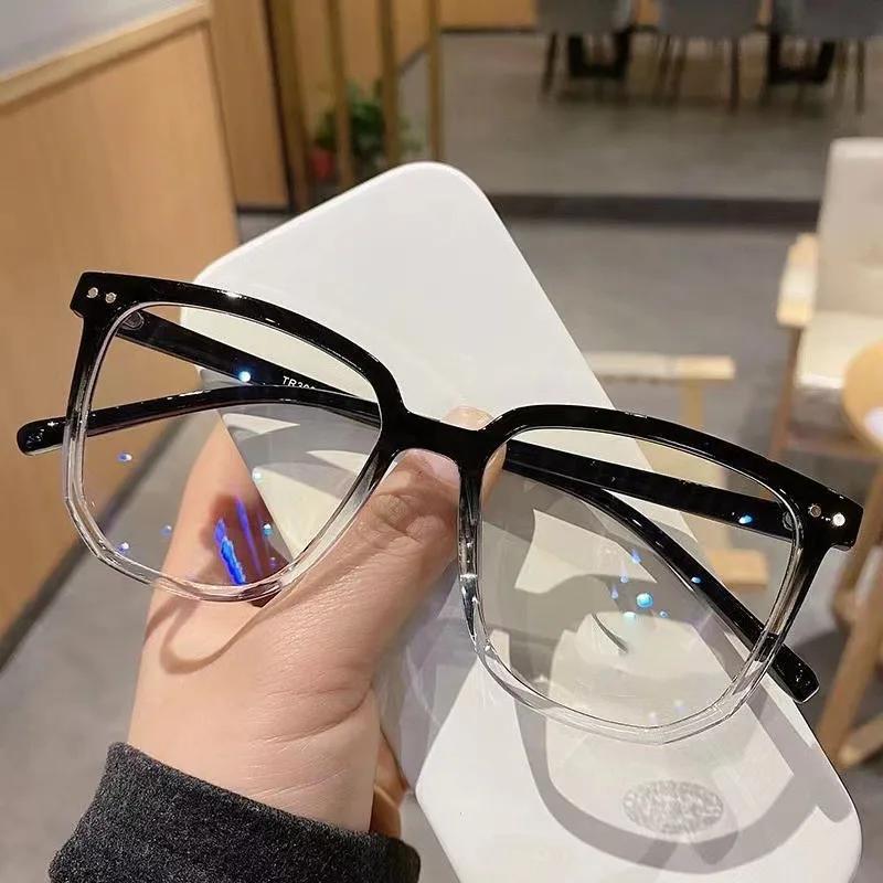 9 piece Set Fashionable Decorative Glasses Trendy Anti Blue Light Glasses Pography Accessories
