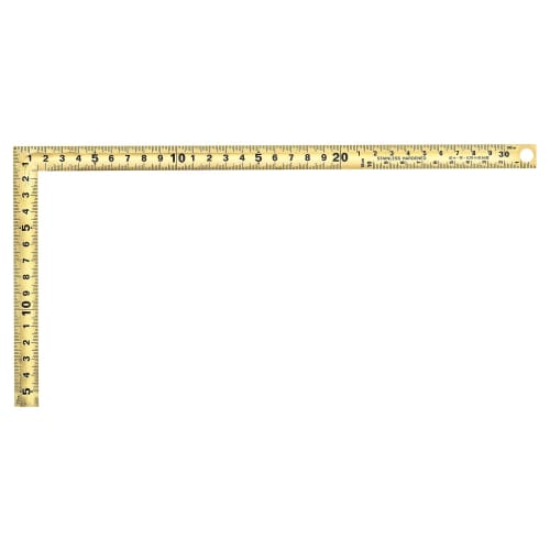 Niigata Seiki SK Golden Curved Ruler, Made In Japan, for Tobi (Carpenter) Use, with Easy-Step Scale, Equal Graduations On Both Sides, 30cm Thick, GCT-
