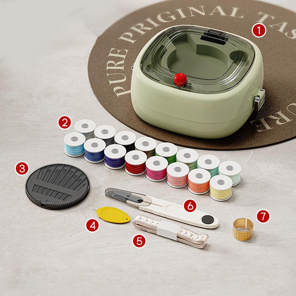 

Disposable Hand Sewing Sewing Kit Set Hand Needle Thread Sewing Supplies Organizer Adults зелёный