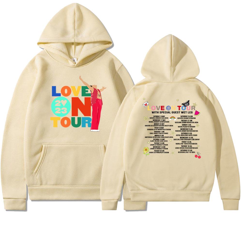 Sudadera con capucha unisex retro Love on Tour 2023 con diseño estampado en la parte delantera y trasera Sudadera con capucha gráfica HS Love on Tour As It Was Y2k Sudadera con capucha de moda