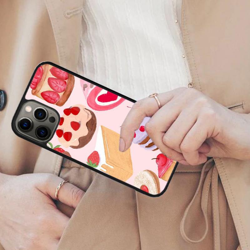 Kuchen-Illustration Magnetische Handyhülle Für APPLE iPhone 17 Air 16 14 13 12 Pro Max 15 Plus Kabelloses Laden Mit MagSafe Abdeckung