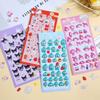 3D cartoon cat relief stickers, Sanrio black rice melody aesthetic stickers, student stationery, party favors, classroom gifts