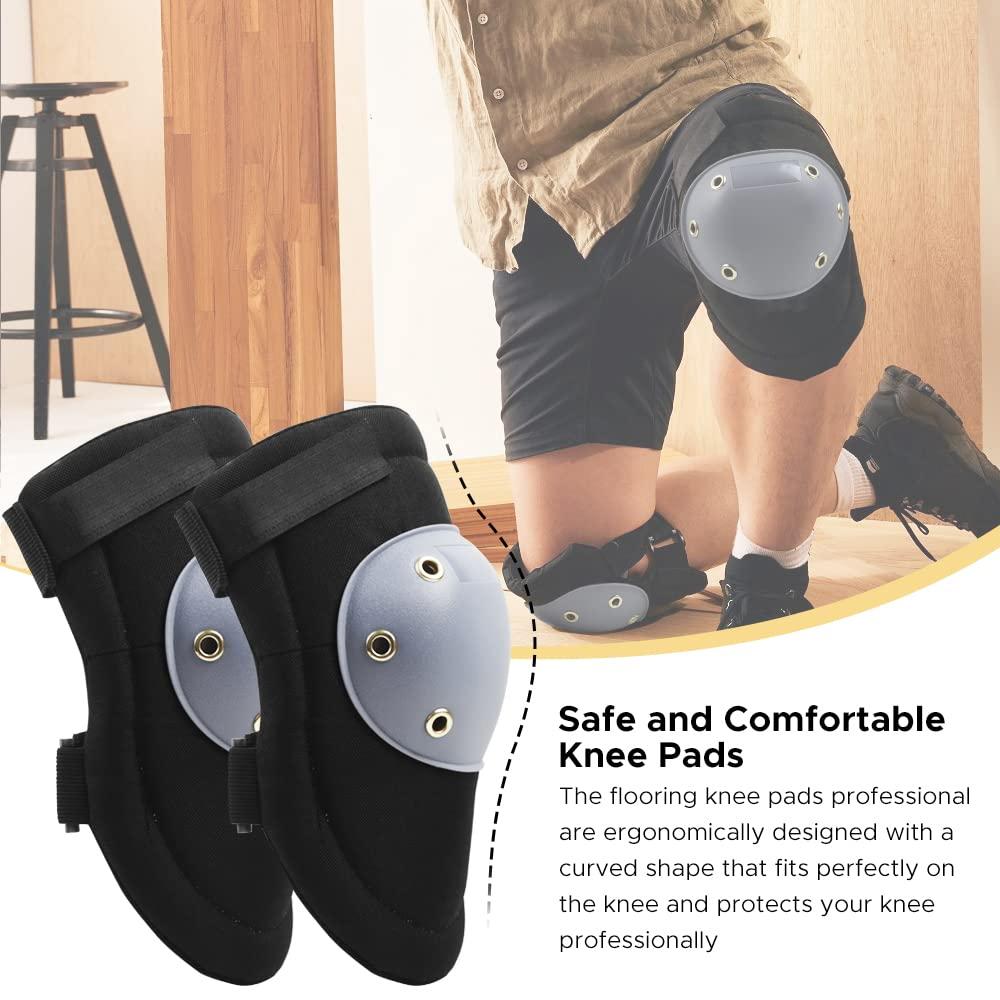 1 Pair Knee Pads for Men Floor Work, Durable Construction Knee Pads, Professional Knee Pads for Flooring,Gardening,Constructing