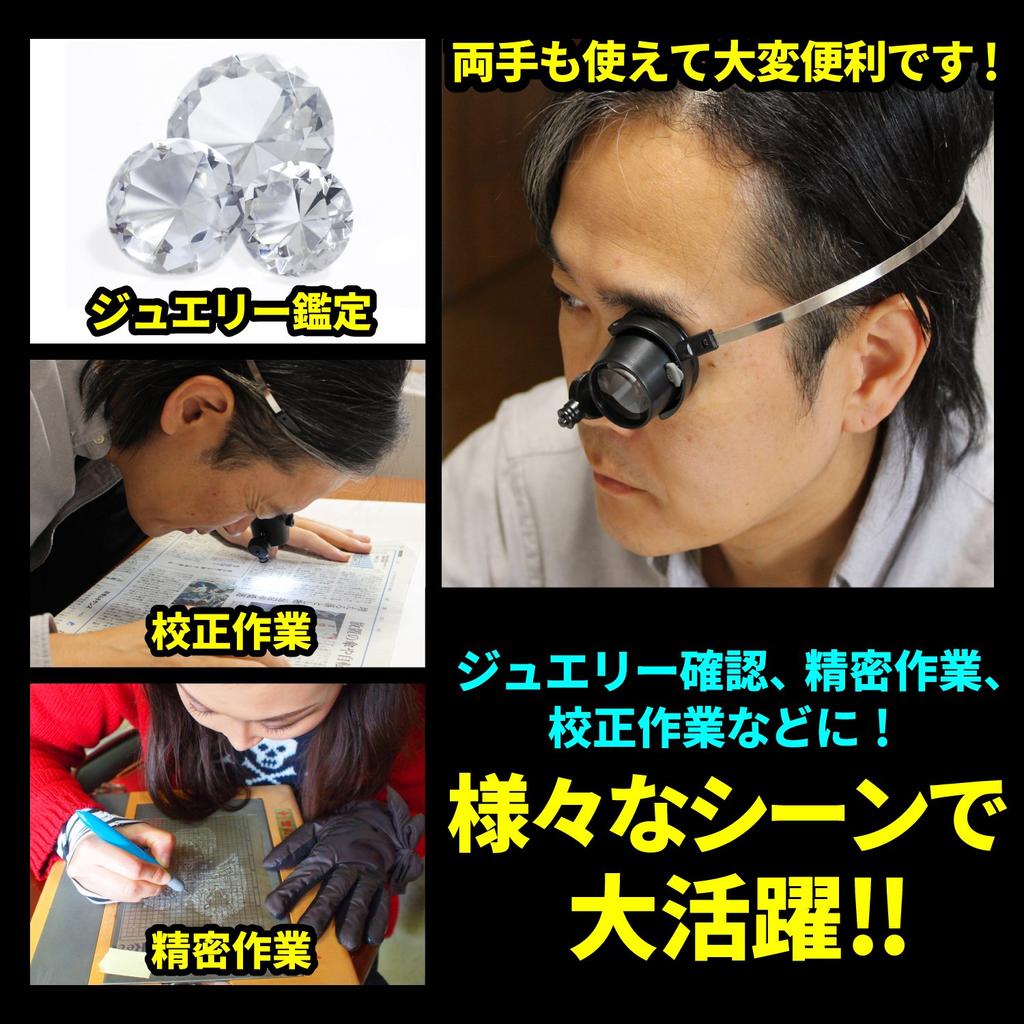 Phoenix Head Magnifier for Research and Precision Work LED Light Included Magnifying Glass [15x Magnification] / <45-Day Warranty>