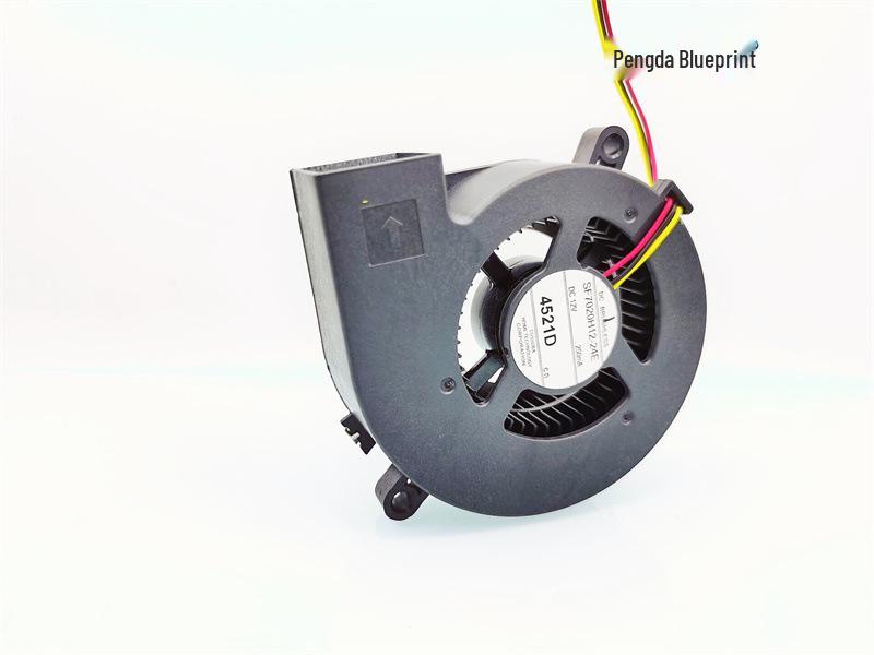 New F7020H12-24E Silent Cooling Projector Blower with 7020 Alarm, 12V Turbo Fan