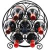 Simple Wine Rack Wrought Iron Wine Rack Bar Display Rack Household Wine Bottle Decor