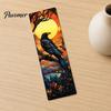 Wear-resistant Bookmark Stained Glass Flower Bookmark, Floral Acrylic Suncatcher Unique Shape Plant Book Page Marker, Gifts for Bookish, Women