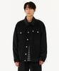 Relaxed Corduroy Trucker Jacket - Black