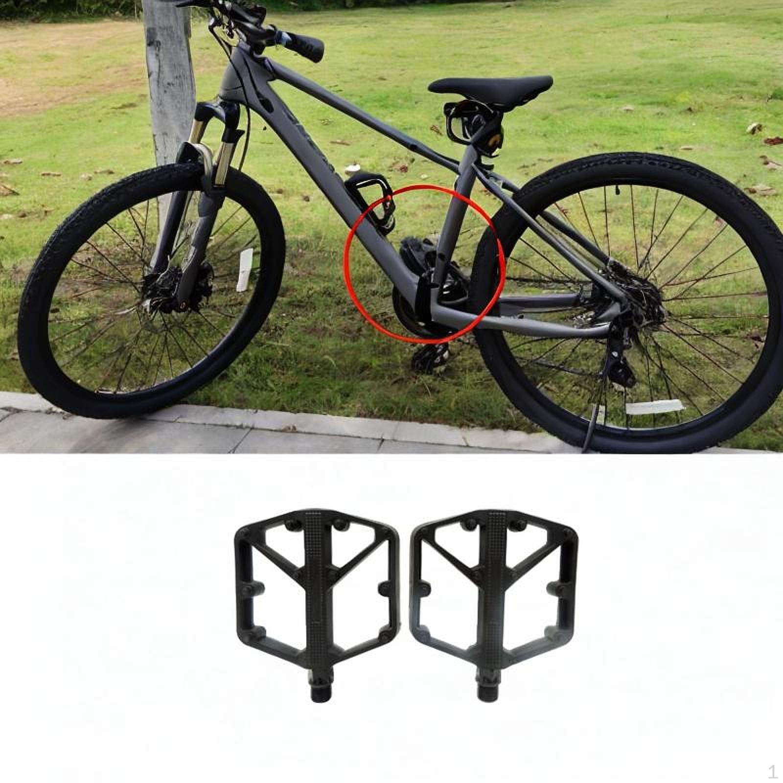 

2 Mountain Bike Pedals, Flat Pedals for Component Repair.