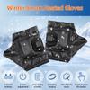 USB Rechargeable Electric Heated Gloves In Winter Unisex Smart Self Heating Warm Riding Flap Fingerless Heated Gloves