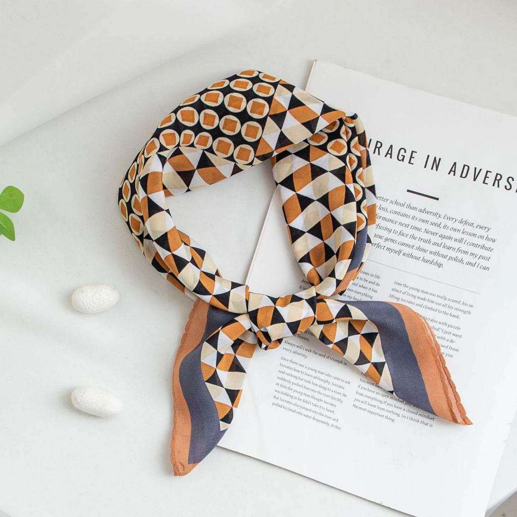 2025 Women's Double-Sided Crepe De Chine Mulberry Silk Scarf - Fashionable Neck Warmer & Sunshade Shawl