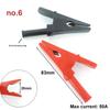 Red+black 20/50A PVC Alligator Crocodile Clip Clamp Socket Plug Handle Test Cable Probe 4mm Banana Plug Electric Battery