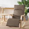 Nordic Korean Style Rocking Recliner: Folding Leisure Nap & Reading Chair Combo.