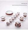 Gilded Silver Ceramic Kung Fu Tea Set