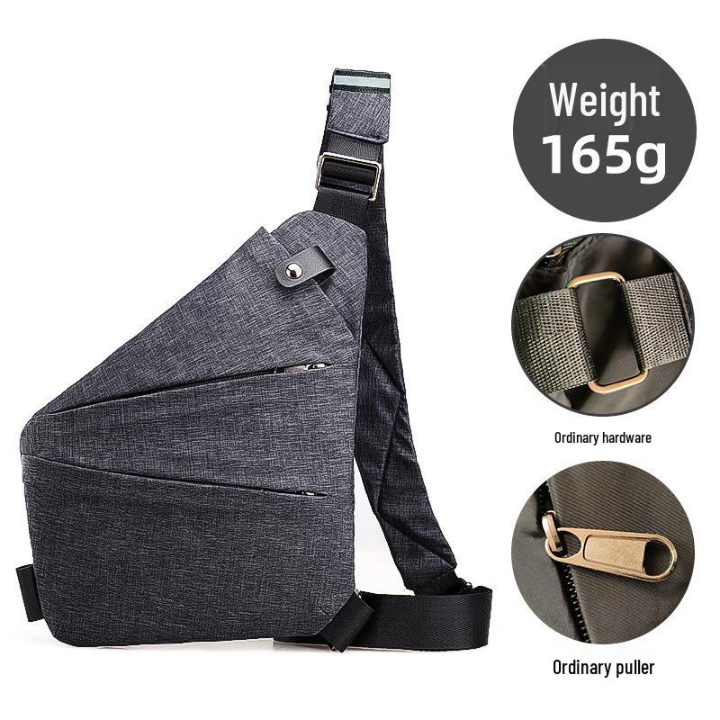 Borsa a tracolla pettorale antifurto per uomo e donna - Zaino da viaggio elegante e sicuro